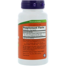 Now Foods, Зеленый кофе для пищевой поддержки, 90 капсул на растительной основе