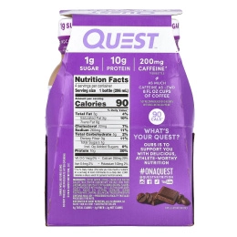 Quest Nutrition, холодный кофе, мокко латте, 4 флакона по 296 мл (10 жидк. унций)