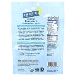 Carrington Farms, Organic Crounons, измельченный перец и морская соль, 134 г (4,75 унции)