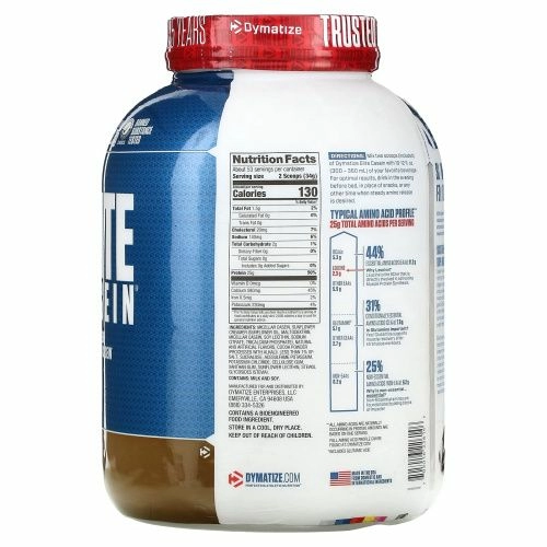 Dymatize Nutrition, Элитный казеин, печенье и сливки, 4 фунта (1,8 кг)