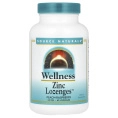 Source Naturals, Wellness Zinc пастилки (23 мг) Персик Малина 60 пастилок