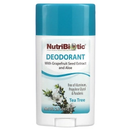 NutriBiotic, Дезодорант, чайное дерева, 2.6 унции (75 г)