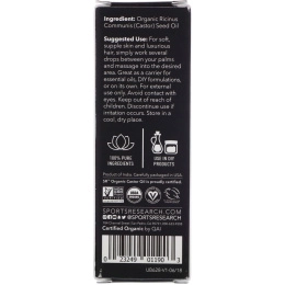 Sports Research, Органическое касторовое многофункциональное масло, 1 ж. унц. (30 мл)