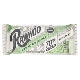 Rawmio, Essential Bar, органический необработанный шоколад, 70% какао, перечная мята, 30 г (1,1 унции)