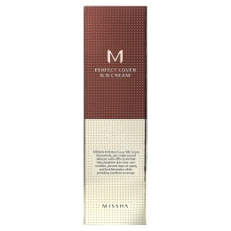 Missha, M Perfect Cover, BB-крем, SPF 42 PA+++, оттенок 23 натуральный бежевый, 50 мл (1,7 унции)