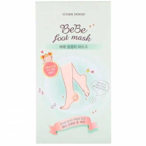 Etude, Bebe Foot Mask, 1 Pair, 0.68 fl oz (20 ml) Each