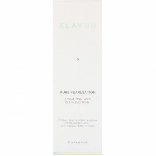 KLAVUU, Pure Pearlsation, Revitalizing Facial Cleansing Foam, 4.39 fl oz (130 ml)