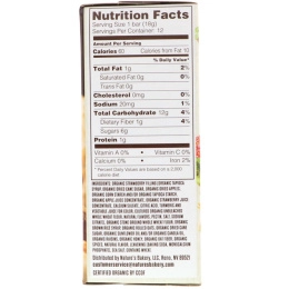 Nature's Bakery, Органический мед и овес, мягкий выпеченный батончик, клубника, 6 двойных упаковок, по 1,3 унц. каждый