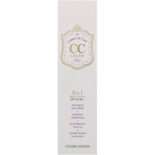 Etude, Корректирующий и ухаживающий CC крем с SPF 30/PA++, Шелковистый, 1,23 унц. (35 г)