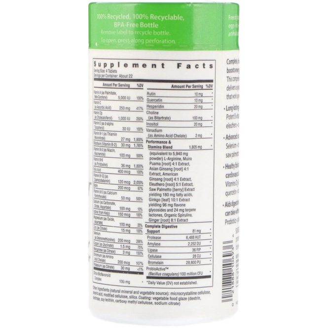 Rainbow Light, Performance Energy для мужчин, пищевые мультивитамины, 90 таблеток