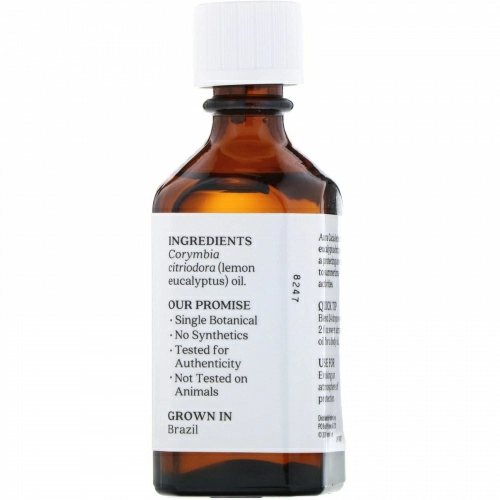 Aura Cacia, Pure Essential Oil, Lemon Eucalyptus, 2 fl oz (59 ml)