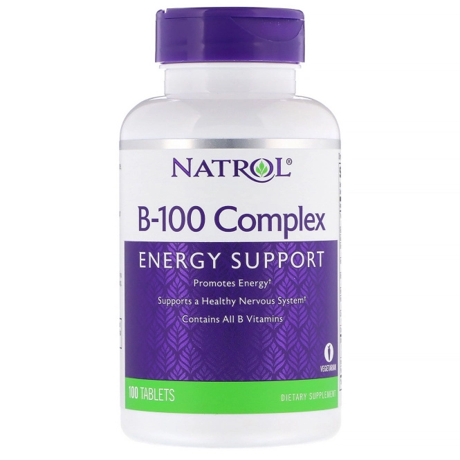 Natrol, Комплекс B-100, 100 таблеток