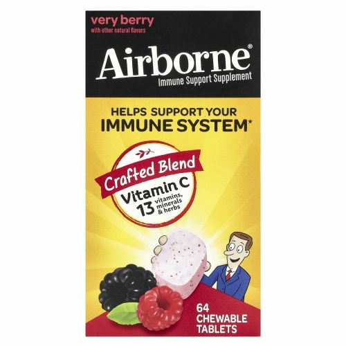 AirBorne, Жевательные ягодные таблетки, 64 таблетки