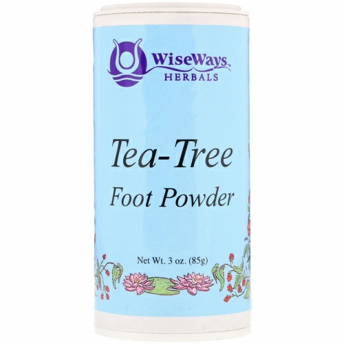WiseWays Herbals, LLC, Tea-Tree Foot Powder, 3 oz (85 g)