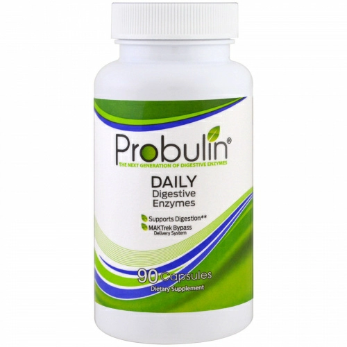 Probulin, Ежедневные пищеварительные ферменты, 90 капсул