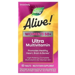 Nature's Way Alive! Мультивитамины для Женщин 50+, 60 таблеток