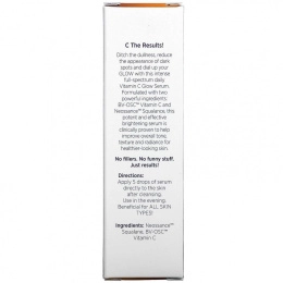 NXN, Nurture by Nature, C-Change, Светящаяся сыворотка с витамином С, 1 жидкая унция (30 мл)