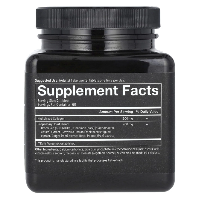 Youtheory, Мужская Коллаген для соединительных тканей, усовершенствованная формула, тип 2, 120 таблеток