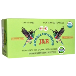 Port Trading Co., Органический, зеленый Ройбос, без кофеина, 20 чайных пакетиков, 1,765 унции (50 г)