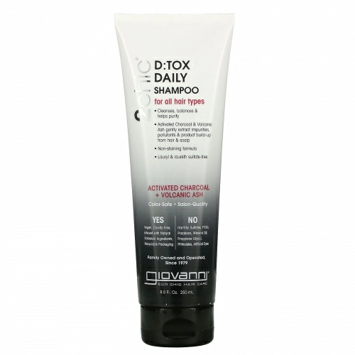 Giovanni, 2chic, Dtox, Daily Shampoo, 8.5 fl oz (250 ml)