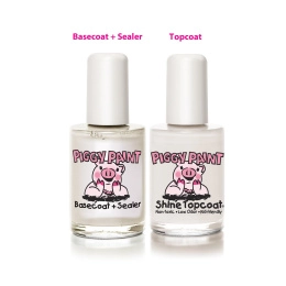 Piggy Paint, Make it Last, базовое и топовое покрытие для ногтей, 2 - 0.5 жид.унции(15 мл) каждый