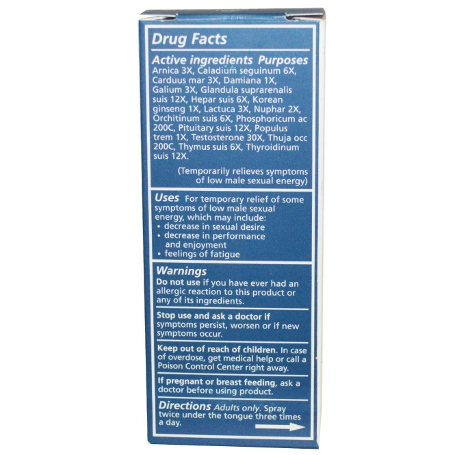 Liddell, Vital Male Sexual Energy с тестостероном, 30 мл