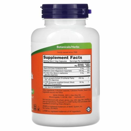 Now Foods, TestoJack 100, 120 растительных капсул