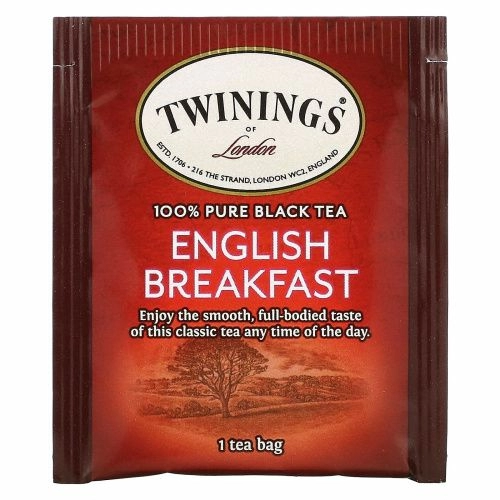 Twinings, Чай "Английский завтрак", 25 пакетиков, 50 г (1.76 oz)