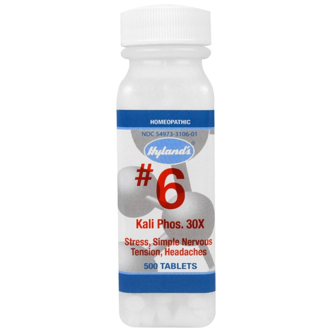 Hyland's Naturals, №6, Калий и фосфор 30X, 500 таблеток