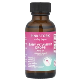 Pink Stork, Витамин D для детей, для детей от 0 лет, без добавок, 30 мл (1 жидк. Унция)