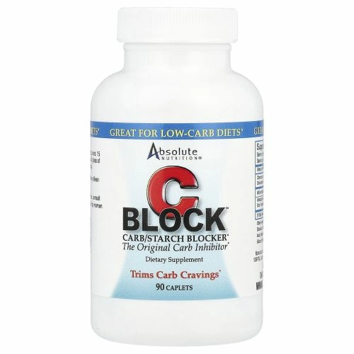 Absolute Nutrition, C Block, блокировщик крахмала и углеводов, 90 капсул