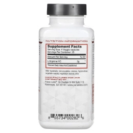 Purus Labs, Foundation Series, L-аргинин, 100 растительных капсул