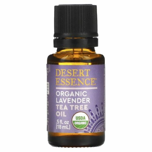 Desert Essence, Органическая лаванда с маслом чайного дерева, 0,6 жидких унций (18 мл)