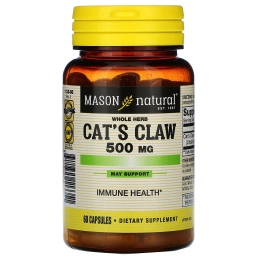 Mason Natural, Whole Herb Cat's Claw, 500 mg, 60 Capsules