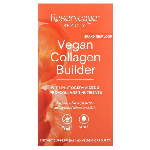 ReserveAge Nutrition, Средство на растительной основе для выработки коллагена, 60 капсул в растительной оболочке