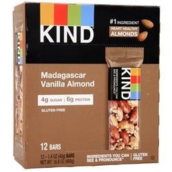 KIND Bars, Батончик с орехами и специями Мадагаскар Ваниль Миндаль 12 батончиков
