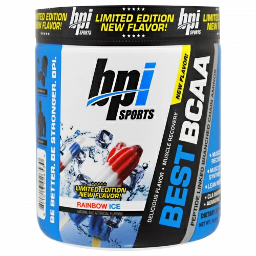 BPI Sports, Best BCAA, Ограниченный Выпуск,  Радужный Лед, 10,58 унций (300 г)