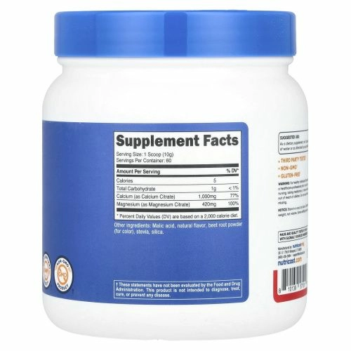 Nutricost, Кальций и магний, фруктовый пунш, 606 г (21,6 унции)