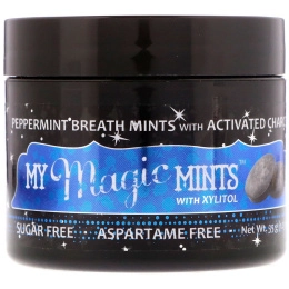 My Magic Mud, My Magic Mints with Xylitol and Activated Charcoal, Peppermint, 1.23 oz (35 g)