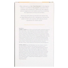 InstaNatural, Набор из дневного и ночного средства для лица, антивозрастная сыворотка, 2 флакона, 1 унц. (30 мл) в каждом