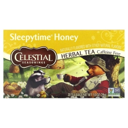 Celestial Seasonings, травяной чай, Sleepytime®, с медом, без кофеина, 20 чайных пакетиков по 29 г (1 унции)