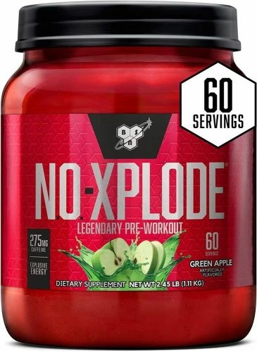 BSN, NO-Xplode Предтренировочный комплекс Зеленое яблоко 2,45 фунта