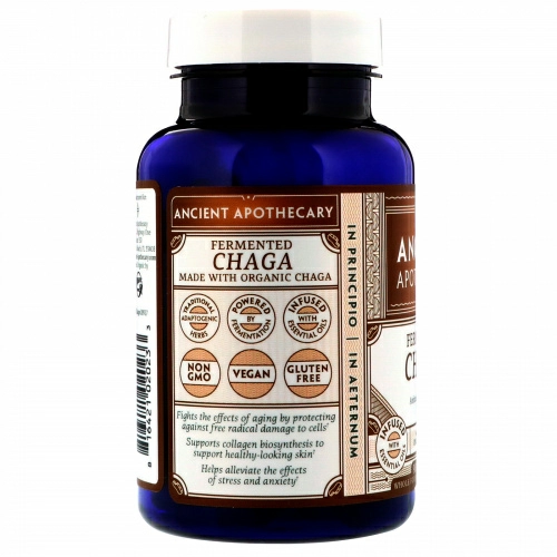 Ancient Apothecary, Чага ферментированная, 90 капсул