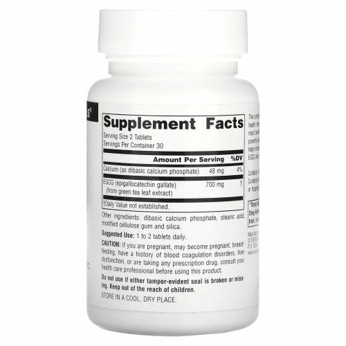 Source Naturals, EGCG, 350 мг, 60 таблеток