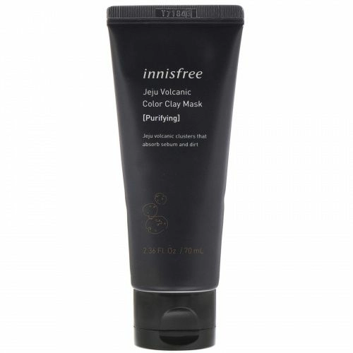 Innisfree, Корейская маска для лица с цветной вулканической глиной, очищающая, 70 мл (2,36 жидк. унции)