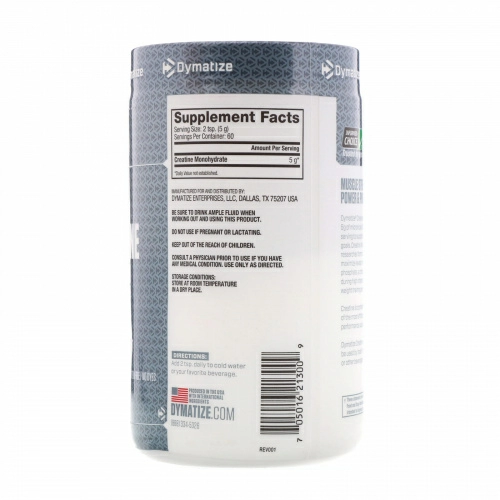 Dymatize Nutrition, Креатин микронизированный, без ароматизатора, 10,6 унций (300 г)