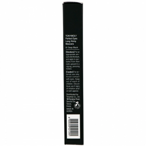 Tony Moly, Идеальный взгляд, тушь для ресниц Long Kinny, глубокий черный цвет, 3,5 г
