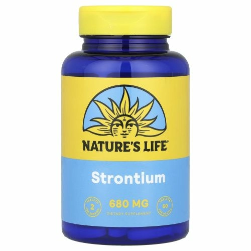 Nature's Life, Стронций, 680 мг, 60 таблеток