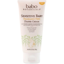 Babo Botanicals, Sensitive Baby, крем в подгузники, не содержит отдушек, 3,0 унц. (85 г.)