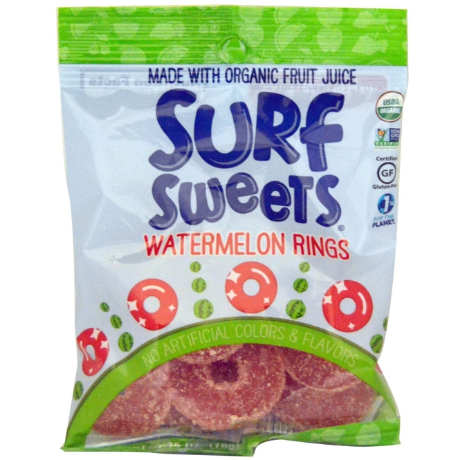 Surf-Sweets, Кольца арбуза, 78 г (2,75 унции)